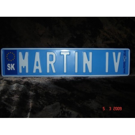 Podložka pod ŠPZ brúsený hliník - strieborná