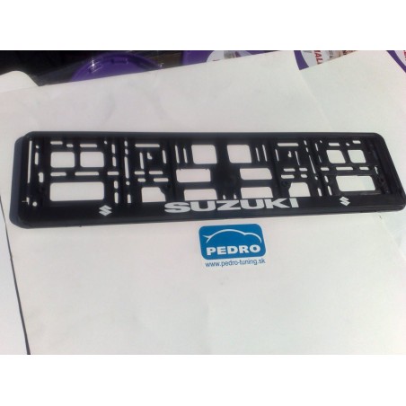 Podložka pod ŠPZ brúsený hliník - strieborná