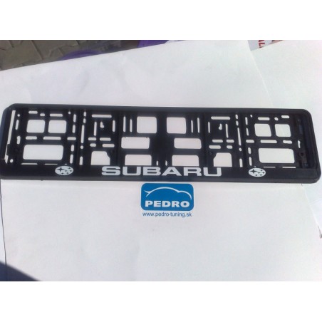 Podložka pod ŠPZ brúsený hliník - strieborná