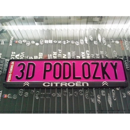 Podložka pod ŠPZ brúsený hliník - strieborná