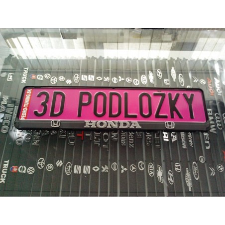 Podložka pod ŠPZ brúsený hliník - strieborná