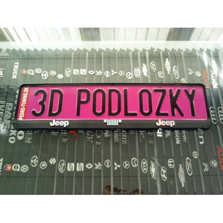 Podložka pod ŠPZ brúsený hliník - strieborná