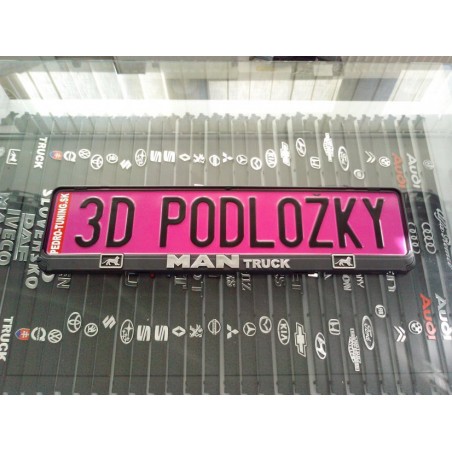 Podložka pod ŠPZ brúsený hliník - strieborná