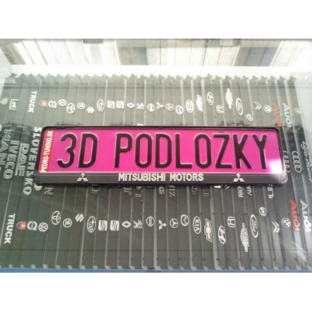 Podložka pod ŠPZ brúsený hliník - strieborná