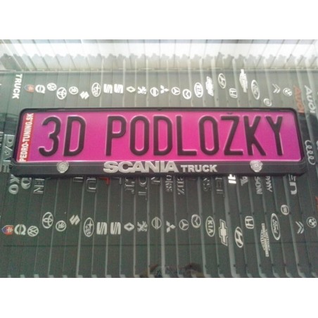 Podložka pod ŠPZ brúsený hliník - strieborná