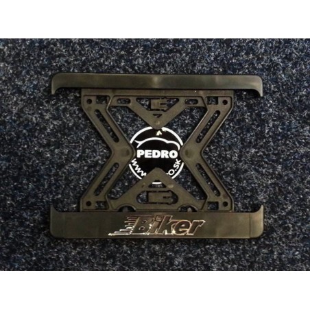 Podložka pod ŠPZ brúsený hliník - strieborná