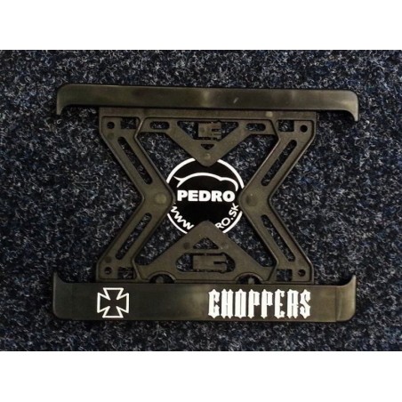 Podložka pod ŠPZ brúsený hliník - strieborná