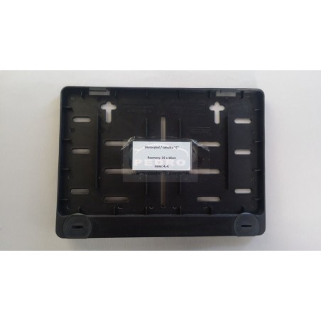 Podložka pod ŠPZ brúsený hliník - strieborná