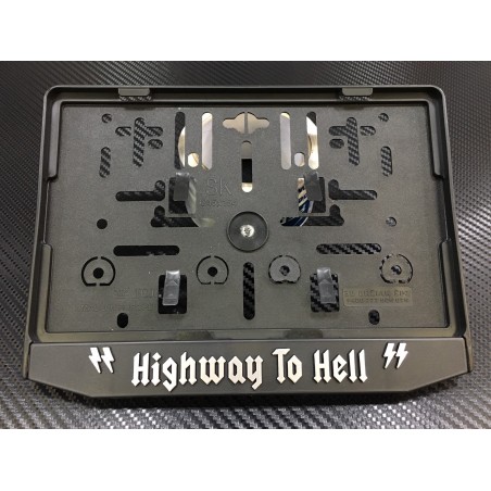 Podložka pod ŠPZ brúsený hliník - strieborná