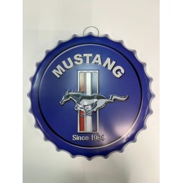 PLECHOVÝ VRCHNÁK MUSTANG MODRÝ